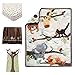 Lambs & Ivy Treetop Buddies Jungle Animal 4 Piece Crib Bedding Set, Brown/Green
