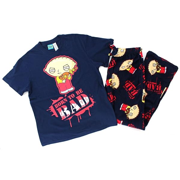 Fox Family Guy Stewie Mens 2 pc Pajamas Set (Large)