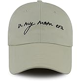 in My Mom Era Hats for Women, Adjustable Embroidered Mama Baseball Cap