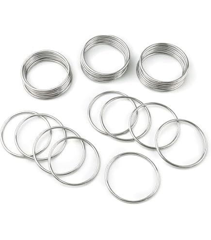 Lot De 5 Anneaux Ronds Soudés En Acier Inoxydable 304 - Pour Laisses, Hamac, équipement Outdoor