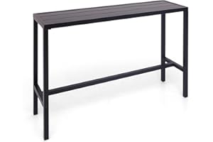 Virvla Outdoor Bar Table 53'' Patio Table Pub Height Dining Table with Waterproof Top for Hot Tub, Garden, Backyard, Indoor