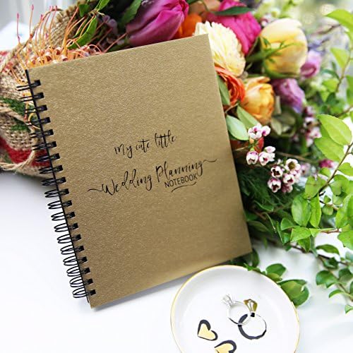 My Cute Little Wedding Planning Notebook Gold Metallic Paperboard Journal - 7" x 5" - 50 sheet