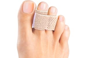 Welnove Hammer Toe Straightener, Hammer Toe Splints, Toe Cushioned Bandages for Correcting Hammer Toes, Broken Toes, Crooked 