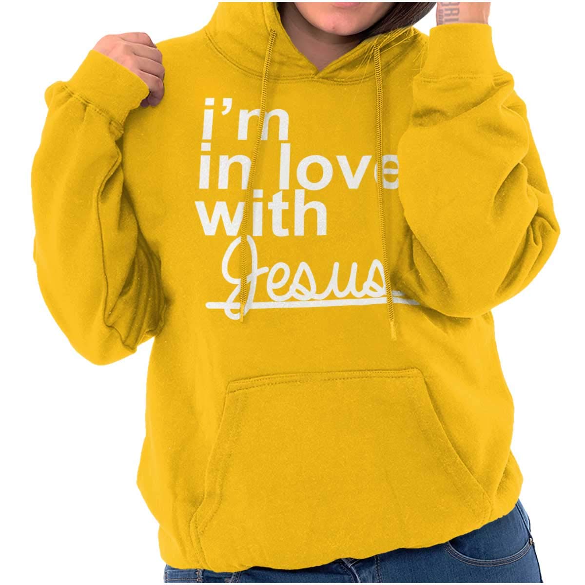 in Love Jesus Religious Christian Christ Hoodie