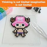 Ansodo 4pc 5mm Large Square Hama Beads Pegboard Set Clear Interlocking Fuse view 5