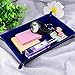SIQUK Double Sided Dice Tray, Folding Rectangle PU Leather and Dark Blue Velvet Dice Holder