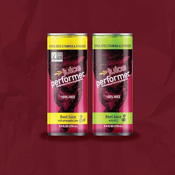 JUICE PERFORMER BEET JUICE WITH VITAMIN B12 – NATURAL PRE-WORKOUT BEETROOT JUICE FOR BOOSTING STAMINA & STRENGTH – VEGETABLE JUICE WITH B12 ENERGY BOOSTER – SUPERFOOD 8.4 FL.OZ. (12 PK) VEGAN