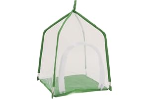 Butterfly Habitat, Transparent Butterfly Net/Cage, Folding Enclosure for Indoor Outdoor, 11.8 x 11.4 x 16.1 Inch