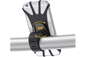 IllmTech - Universal Phone Holder - Bike & Motorcycle Phone Mount for Most Smartphones - iPhone 15 Pro Max, Galaxy S24 Ultra,