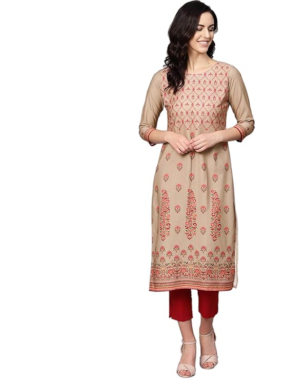 Women's crepe straight Kurta