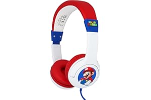 OTL Technologies SM1107 Super Mario Kids Wired Headphones in White