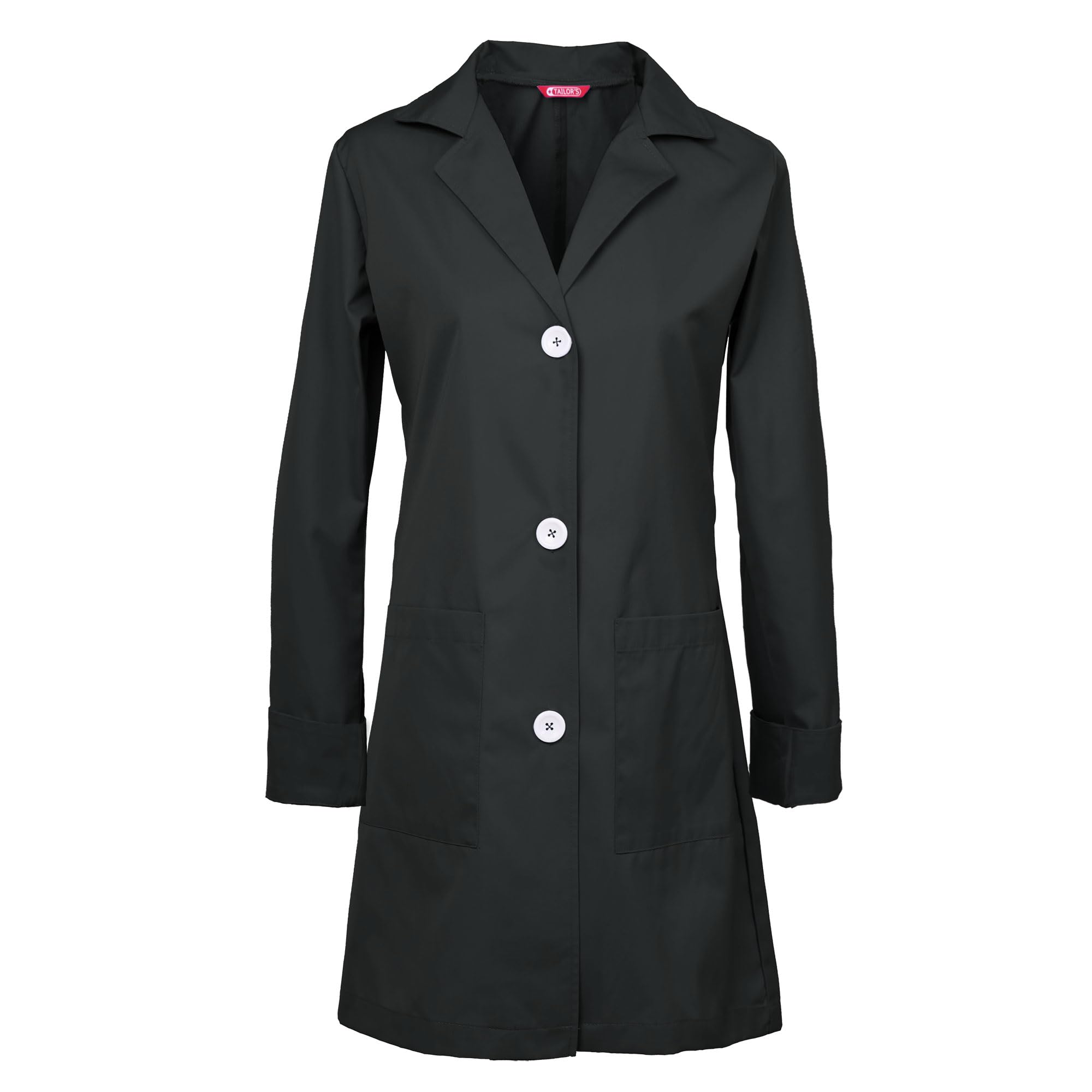 TAILOR'S Women's Lab Coat Black