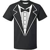 P&B Tuxedo White Funny Men's T-Shirt
