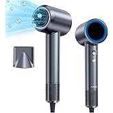 Hair Dryer, 150000 RPM Professional High Speed Blow Dryer, Negative Ionic Hair Dryer for Fast Drying, Low Noise with Magnetic Nozzle for Home Travel Valentine's Day Gift Ideas for Women Men