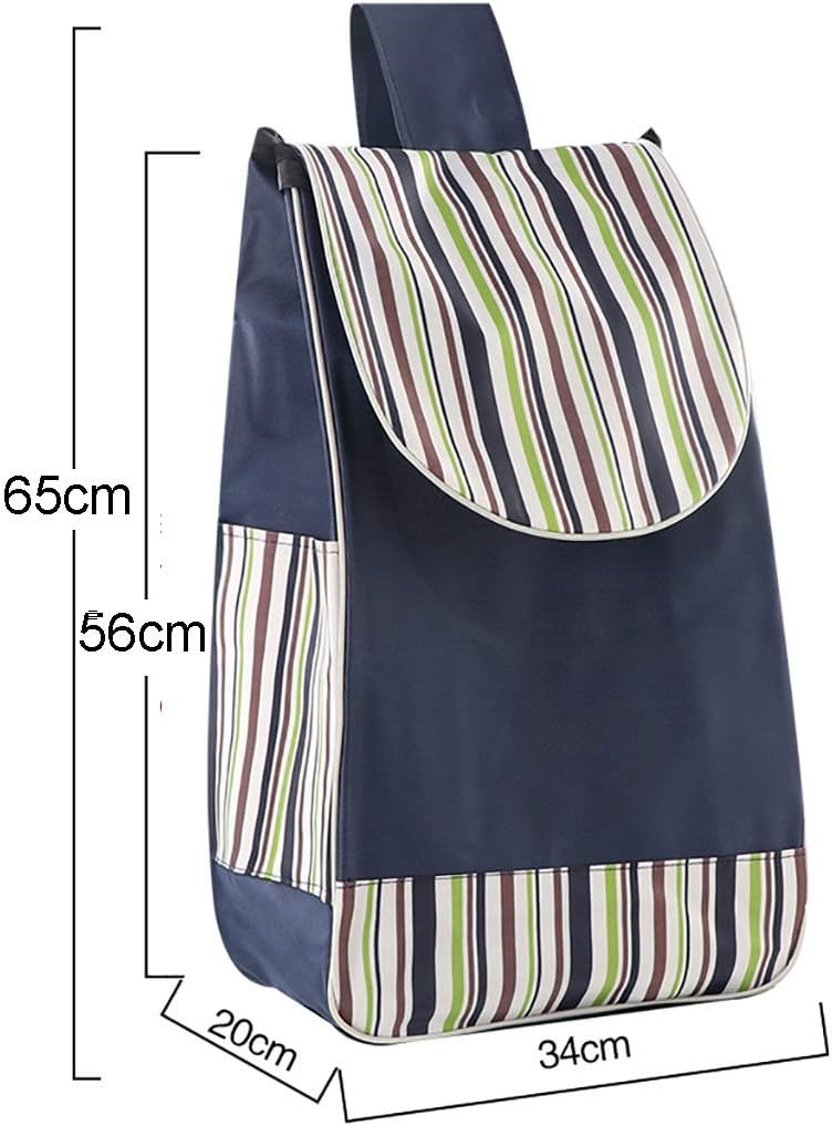 FKDECHE Shopping Trolley Replacement Bag 38L Shopping Cart Bag with Side Pocket Spare for