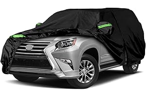 SPORTULI Waterproof Car Cover Replace for 2003-2024 Lexus GX, 6 Layers All Weather Car Covers with Zipper Door & Windproof Bands for Snow Rain Dust Hail Protection