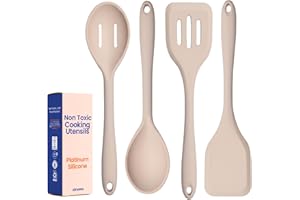 Non-Toxic Platinum Silicone Cooking Utensils Set 4 Pcs - Ziruma