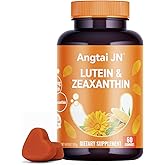 Angtai JN Lutein Gummies Eye Health Supplement with Zeaxanthin & Vitamin A – Blue Light Protection, Orange Flavor, Supports Vision Care for Adults – Vegan, Non-GMO, Gluten Free (60 Count)