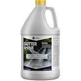 DeckGeneral Gutter Shine Concentrated Industrial-Strength, 1 Gallon | Thick Cling Formula for Vertical Gutter Surfaces; Removes Dirt, Oil, Oxidation, and Bird Droppings From Gutters