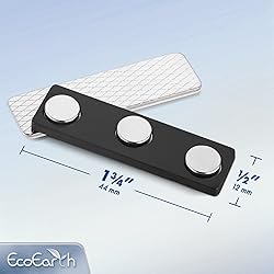 EcoEarth Adhesive Two-Piece Design Name Tag Magnets