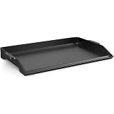 Cast Iron Griddle for Stove Top Griddle for Gas Grill Range Oven 23" x 16" | Universal Flat Top for Grill Plate with Extra High Sidewalls for All Gas Grills 4 Burner Matte Porcelain Enamel