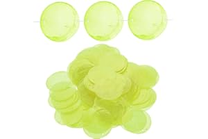 GLEAVI 100pcs Round Shells Pieces Round Natural Capiz with 2 Hole, Polished Round Slice Accessory Round Capiz Shells Pearl Coin Beads Charms for Jewelry Making(Light Green)
