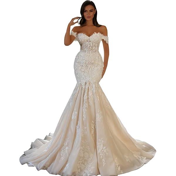 Amazon.com: GREOENEL Amor African Bride Off The Shoulder Mermaid lace Wedding Dress (as1, Numeric, Numeric_2, Regular, Regular) White : Clothing, Shoes & Jewelry Amazon.com: GREOENEL Amor African Bride Off The Shoulder Mermaid lace Wedding Dress (as1, Numeric, Numeric_2, Regular, Regular) White : Clothing, Shoes & Jewelry