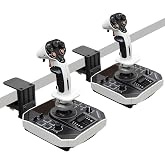 2-Pack Quick Release Desk Mount For Farming &amp; Flight Sim Joystick Compatible with Thrustmaster SimTask FarmStick, T.Flight Hotas One/4/X, T.16000M FCS, Sol-R1, Sol-R2, Sol-R5, TCA Sidestick Airbus