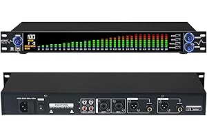 MIZISNR Digital Equalizer for Home Stereo Audio System, Professional 31 Band Dual Channel Graphic Equalizer Music EQ with PC 