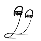 SENSO Bluetooth Headphones Wireless Sports Earphones - w/ Mic, IPX7 Waterproof, HD Stereo Sweatproof Earbuds, for Gym Running Workout, 8 Hour Battery, Noise Cancelling Headsets