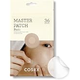 COSRX Master Patch Basic, Overnight Acne Patch Hydrocolloid, Blemish Spot Sticker for Face, Strong adhesion &amp; Thicker Spot Cover, 1 Sizes (36 Count)