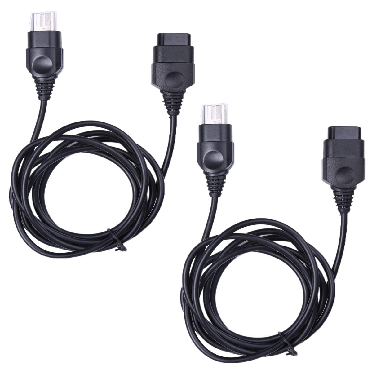 YB-OSANA 2 Packs! Replacement 6ft Extension Cords for Xbox Controller, Set of 2, Black