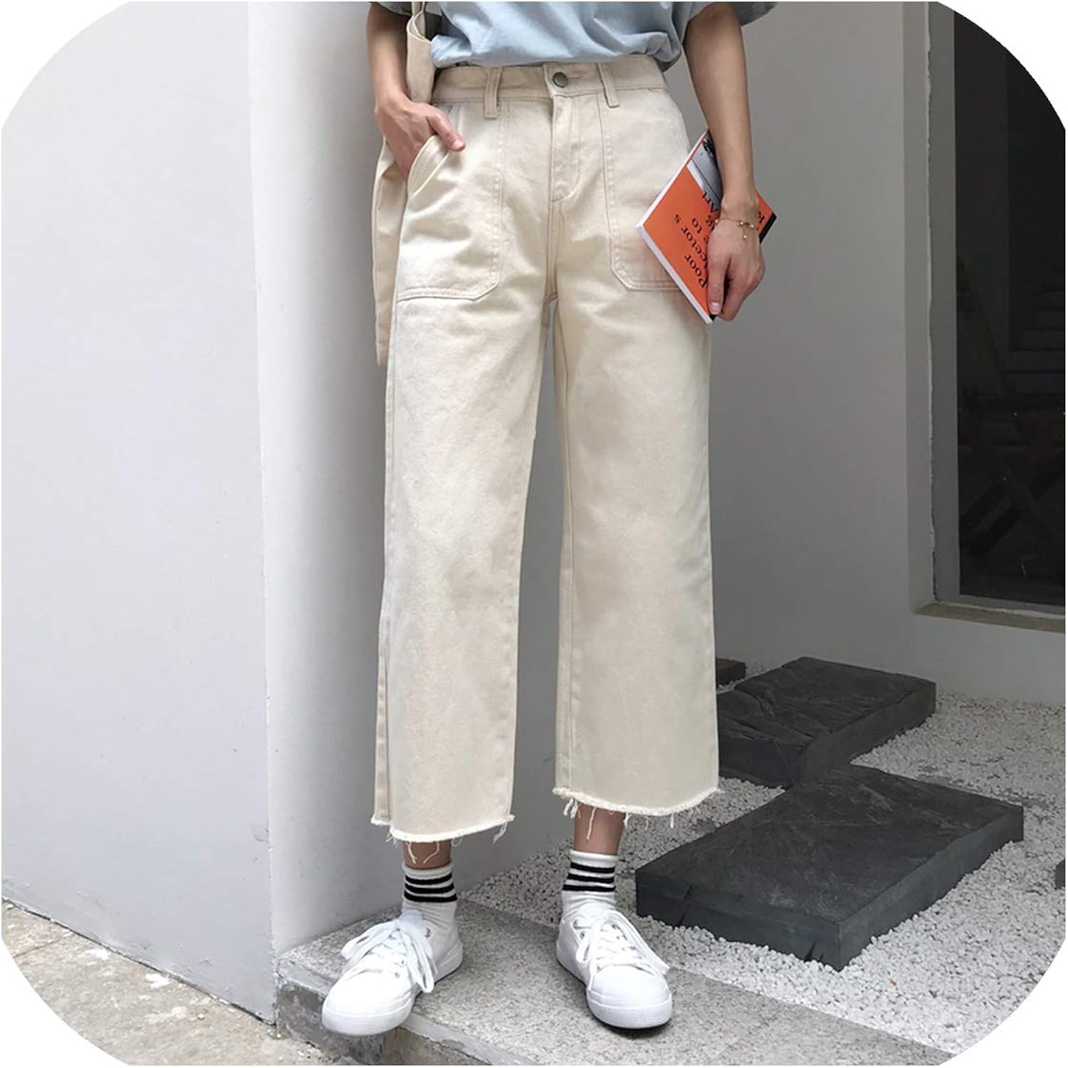 straight wide leg pants