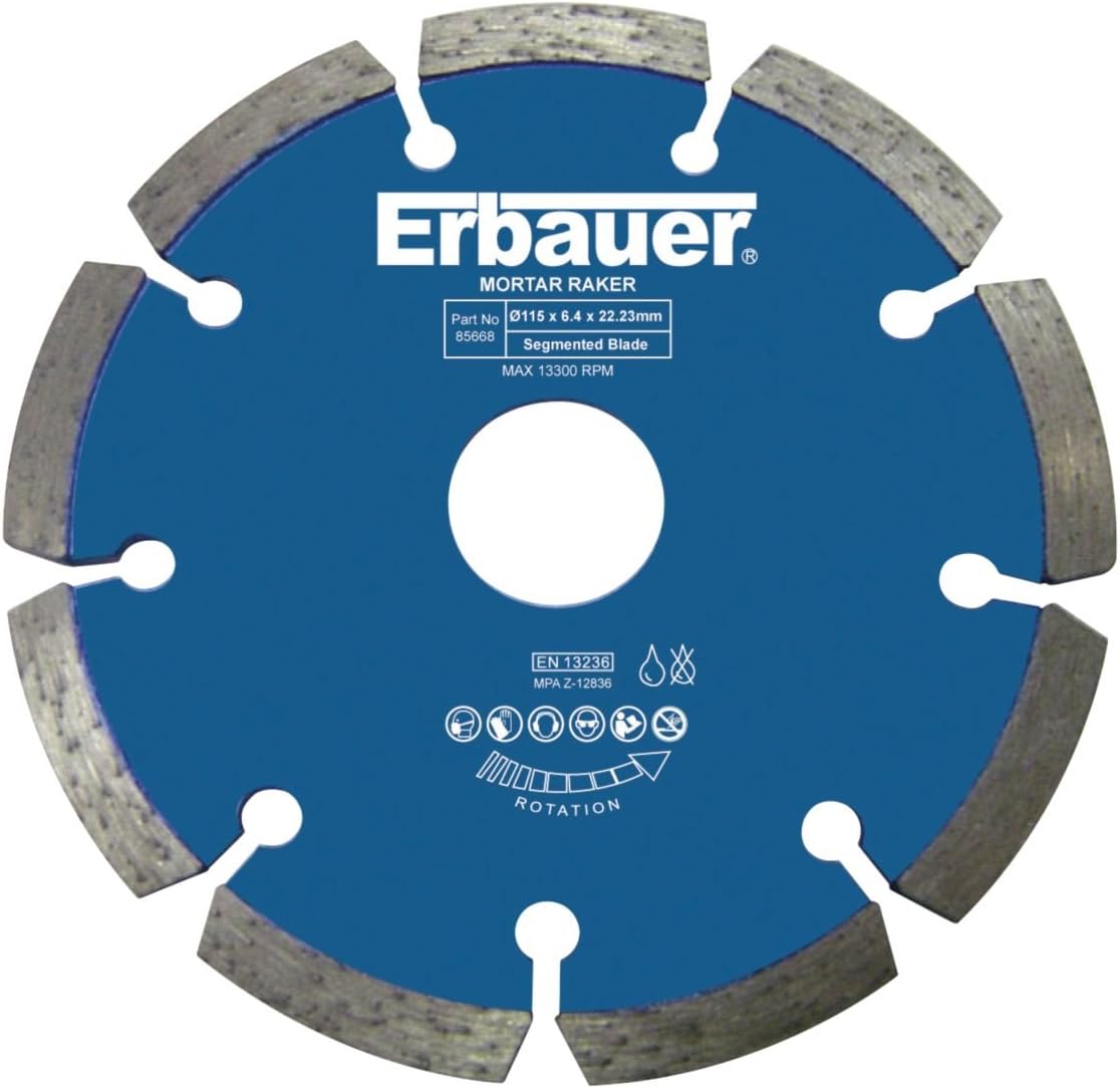 Erbauer Diamond Mortar Rake Blade 115 x 6.4mm Amazon.co.uk DIY & Tools