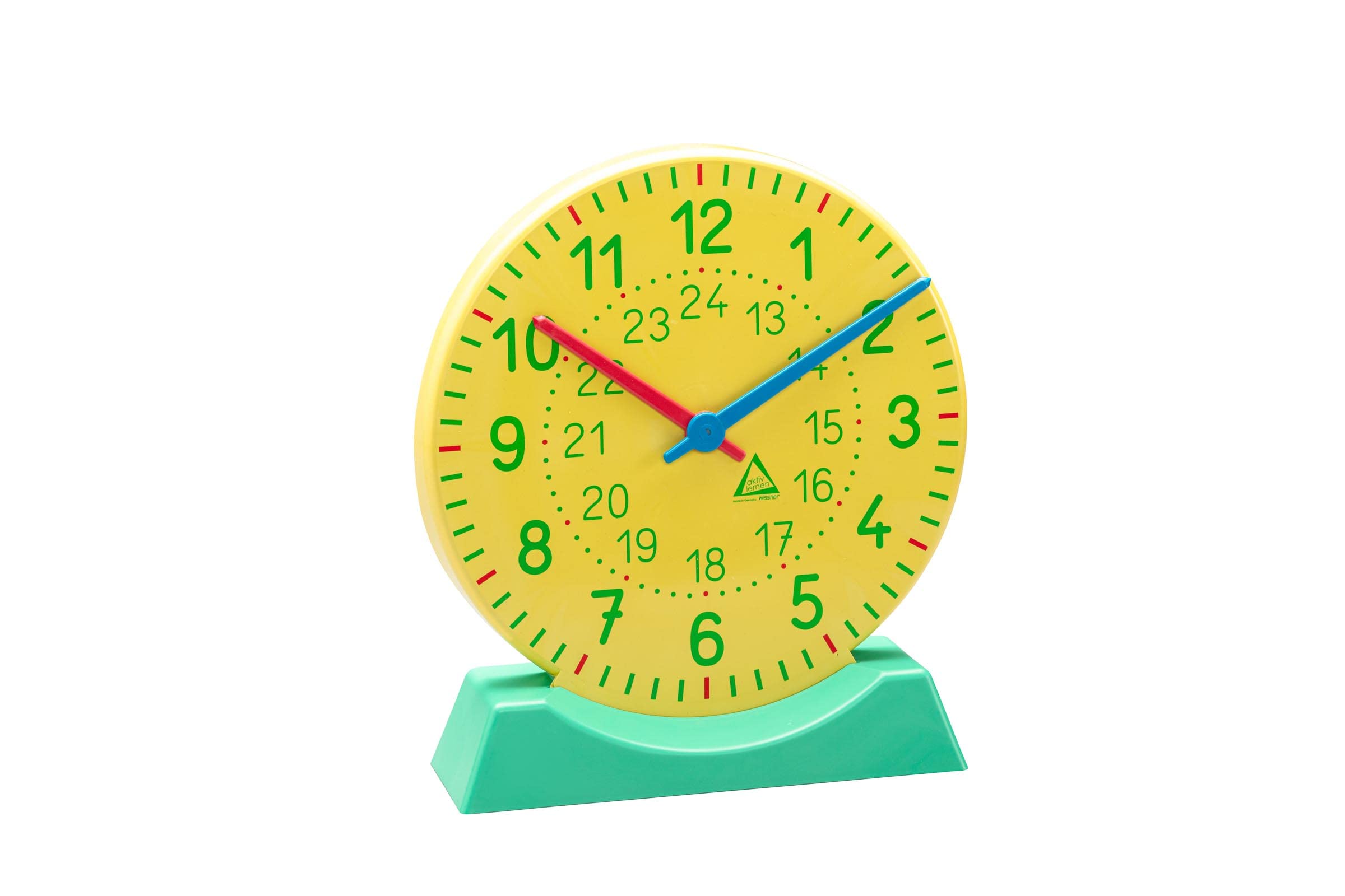 WISSNER Wissner090101.M00 Magnetic Big Teaching Clock in a Cardboard Box, 27 cm, Multi-Color