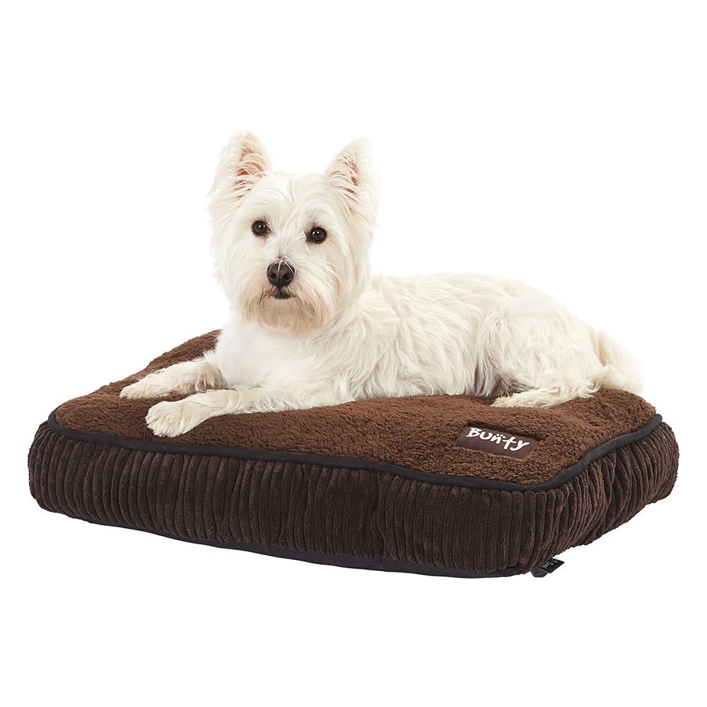 Bunty Snooze Soft Fur Fleece Dog Bed Pet Basket Mat Cushion Pillow Mattress - Made in the UK (S)