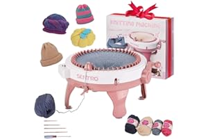 SENTRO Knitting Machine 48 Needles Smart Weaving Loom Crochet Loom Knitting Loom Machine Kit for Kids Adults DIY Scarf Hat Sock