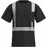 caparazon High-Visibility Safety Shirt, ANSI/ISEA Class 2 Reflective T-Shirt