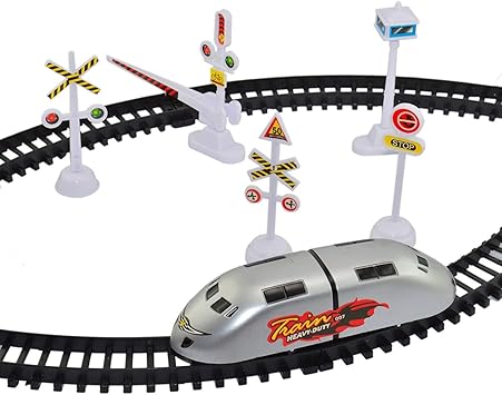 Rascals High Speed Battery Operated Train Set for Kids (Small Metro)