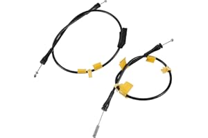 X AUTOHAUX 2 Pcs Door Latch Release Cable for Ford F150 Extended Cab 2004-2008 for Lincoln Mark LT 2006-2008 8L3Z-18264A00-B Rear Upper Left Right Door Lock Latch Connect Cable 6L3Z18264A01B