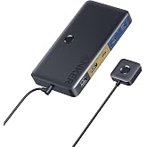 Anker USB 3.0 HDMI KVM Switch, 5 USB 3.0 Ports, 4K@60Hz HDMI, 85W Max PD | Magnetic Remote One-Click Switch Between Laptop and Desktop, for Dell, MacBook, iPad and More (Cables Included)