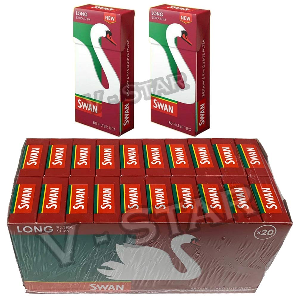 New SWAN Extra Slim Filter Tips Original (Long Extra Slim)