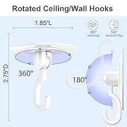 Adhesive Hooks Hanging Ceiling & Wall: Heavy Duty