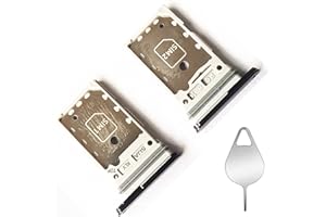 yuzhiyong Galaxy S22 / S22+ Plus SIM Card Tray Replacement for Samsung Galaxy S22 / S22 Plus SIM Holder Slot+Eject Pin (Phantom Black)