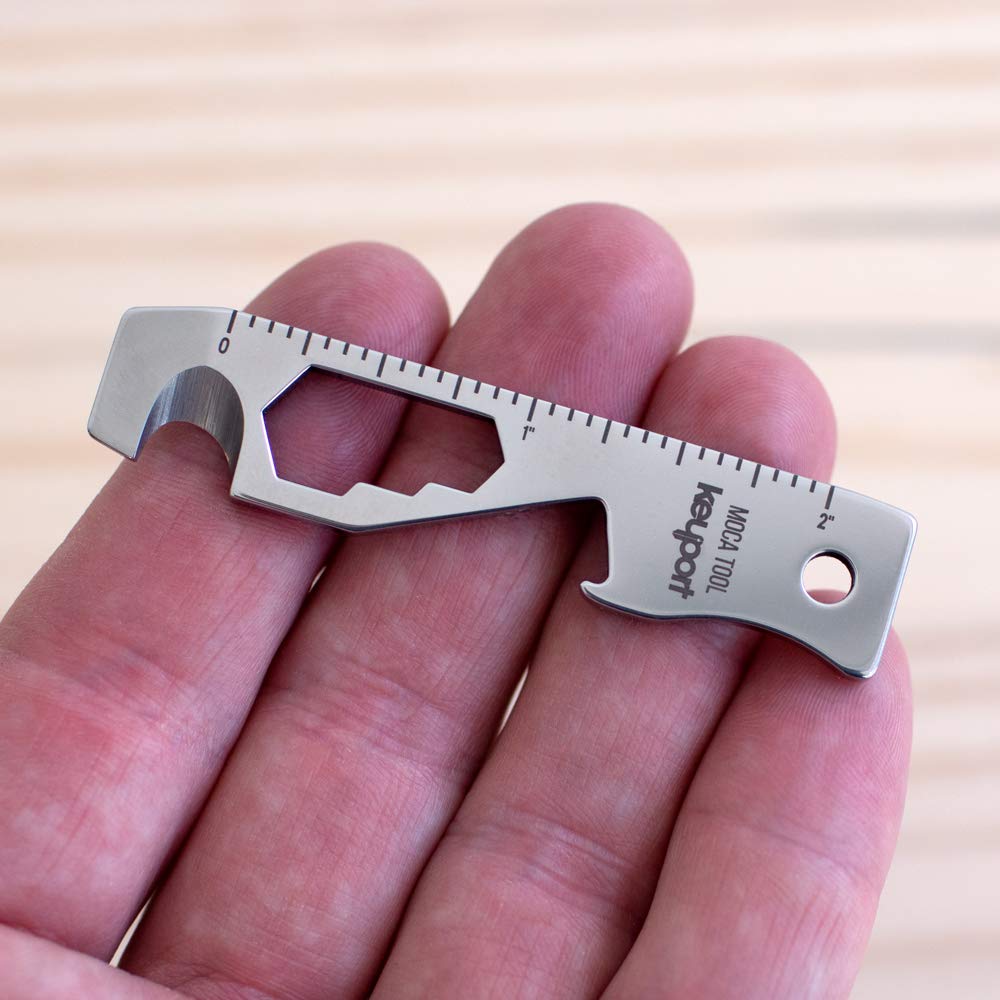 Keyport MOCA 10In1 Key Tool Keychain MultiTool (Bottle Opener Screwdriver Cord Cutter