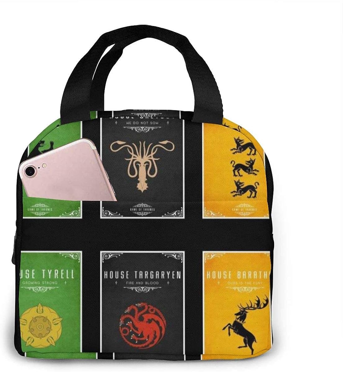 Game of Thrones Lunch Bags House Stark Insulated Cooler Bag Portable