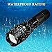 Ultra Bright Handheld LED Flashlight with Adjustable Focus and 5 Light Modes, Outdoor Water Resistant Torch