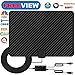 TV Antenna,Indoor HDTV Antenna 50-80 Mile Long Range 2018 Newest Version Type Switch Console Amplifier Signal Booster,USB Power Supply and 16.5FT High Performance Coax Cable for 4K 1080P (black)