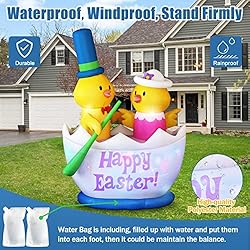 Danxilu 6 Foot Easter Inflatable Two Chicks