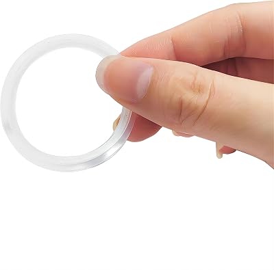Qrity 4 Pcs O-Rings Sink Seal Gasket 34mm Inner Diameter Silicone Wash Basin